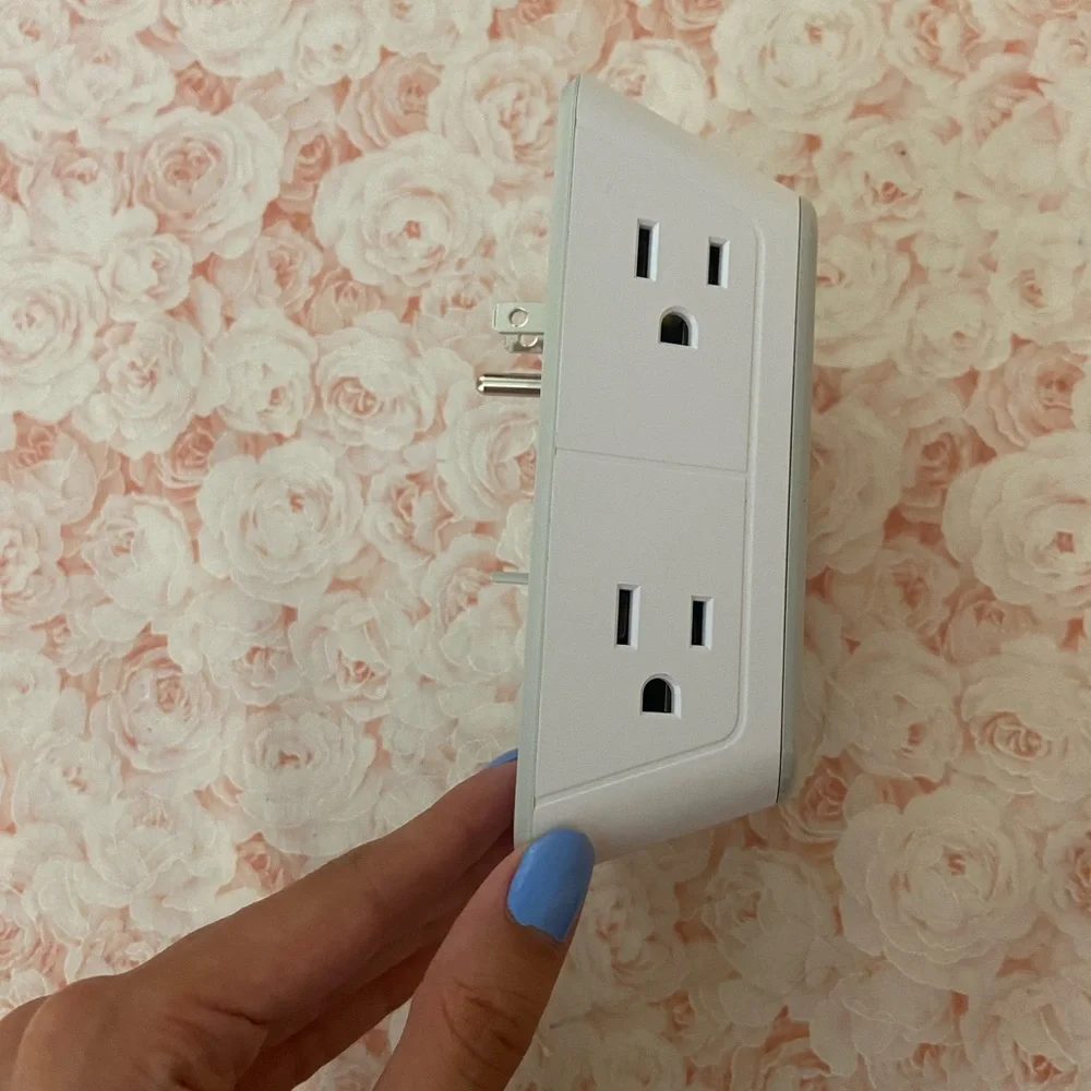 White Multi-Outlet Wall Charger with USB Ports